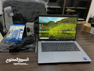  3 لابتوب ديل لاتيتيود جيل 11 معالج core i7 شاشة لمس لون سلفر مميز بصمة للوجه  Ram 16 - SSD 512