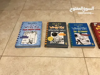  3 Diary of a Wimpy Kid, Diary of an Awesome Friendly Kid and Dog Man Books