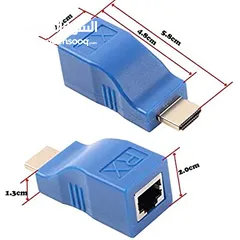  1 HDMI EXTENDER BY CAT-6E/6 CABLE اتش دي ام اي اكستندر 