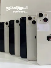  8 ايفون 13 عادي 128 جيجا  Iphone 13 128 Gb  موجود لون اسود و لون ابيض  بطاريات فوق  90% اصلي