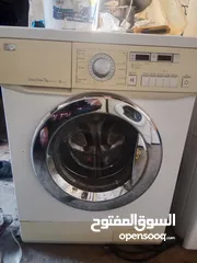  1 غساله ال جي درايكت درايف 7كيلو 1000دورة شغالة تمام التمام ونضيفة بسعر مغري
