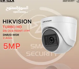  1 كاميرا HIKVISION 5MP  TURBO  HD  DS-2CE76D0T-ITPEF    DNR/ D-WDR  2.4mm  5 MP
