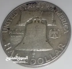  2 عملة أمريكي فضة