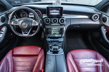  14 Mercedes C200 Amg kit 2015 مميزة جدا،  وارد و بحالة الوكالة