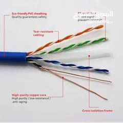  4 سلك انترنت (CAT6 أيثرنت)