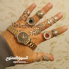  30 خواتم فضه رجالي