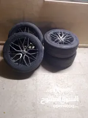  3 جنطات 17 مع كاشوك للبيع بسعر  130 دينار