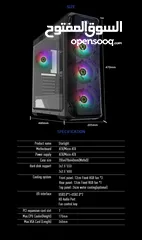  21 كيس جيمنغ  من جيماكس مضيئ رجب تصميم رهيب GAMEMAX Starlight BK Case Gaming