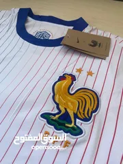  1 تيشيرت فرنسا ابيض 2024 France Nike football jersey