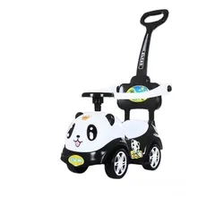  7 سيارة ركوب panda للاطفال مع يد تحكم وحماية مع امكانية فك القطع مع تقدم طفلك في العمر