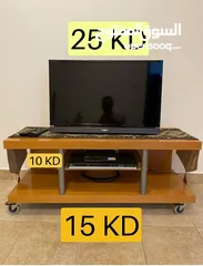  3 Refrigerator + TV + TV Table + Receiver & DVD Player + Sofa