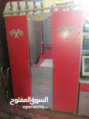  1 للبيع غرفه نوم اطفال تختين