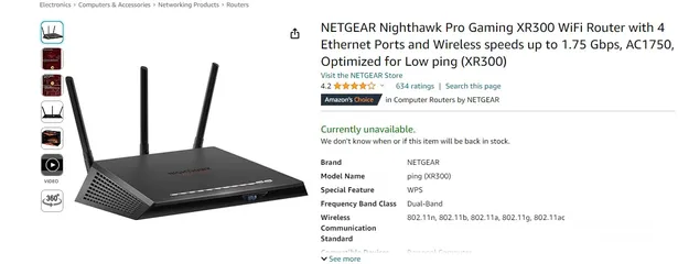  5 Netgear NightHawk ProXR300 gaming router (FreshTomato)