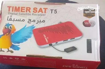  2 ريسيفر نوع TIMER SAT T5 بحالة ممتازة