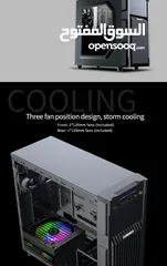  16 كيس جيمنغ  من جيماكس مضيئ رجب تصميم للحرارة GAMEMAX  GM-ONE RGB BK Case Gaming