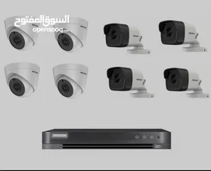  8 كاميرات 8ميجا بكسل هيك فيجن عدد8  شامل التركيب وكفالة الشركة الرسمية HIKVITION 8 MEA