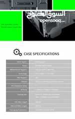  21 كيس جيمنغ  من جيماكس مضيئ رجب تصميم للحرارة GAMEMAX  GM-ONE RGB BK Case Gaming