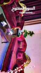  1 طقم كنب خشب زان مصري مع طاولات