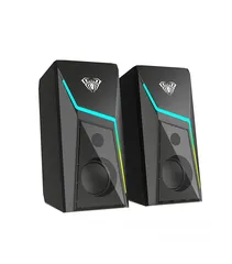  4 سماعات كمبيوتر جيمنغ  مضيئة مميزة  Aula Speaker N-521 Gaming RGB Lights OG