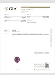  6 Sapphire with GIA Certificate