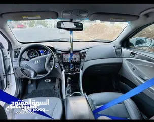  14 هيونداي سوناتا هايبرد أمريكي 2400 cc موديل  2012 فل عدا الفتحة للبيع أو بدل على سيارة كهرباء