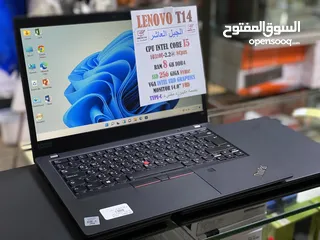  4 لينوفو جيل 10كور5 رام8ج هارد SSD 256 شاشه 14.0 FHD كيبورد مضيء و بصمه ضمان شهر