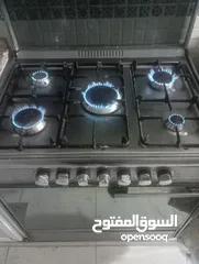 1 غاز 5 عيون +فرن+بربيش وساعه بحالة ممتازة جداً