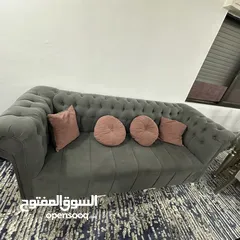  8 .........::طقم كنب تفصيل مخمل ثقيل 8 مقاعد خشب سويد بحالة ممتازة ........:.::::::::::