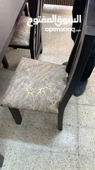  8 طاولة سفرة 6 كراسي منجدة جديد