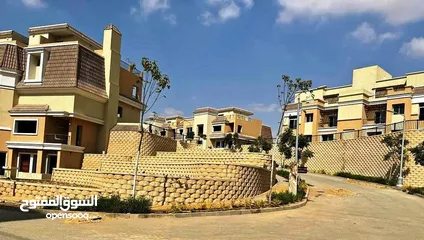  8 دوبلكس S Villa للبيع بالتقسيط مساحه 239 م مع برايفت جاردن كمبوند سراي - Duplex villa for sale