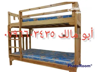  14 تخت طابقين تخوت وأسرة من أحسن انوع الخشب حسب الطلب صناعة ممتازة سرير  مفرد لا نعمل بتجاري