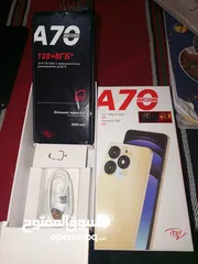  5 itel A70 128g.  بحاله الوكاله جديد