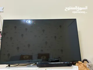 1 تلفاز سوني 55 انش مع جهاز دي في دي  و سماعات سبيكر sony tv 55 inch with dvd player and speakers