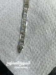 18 اسوارة فضة رجالي عيار 925 إيطالي حجم كبير وزن 11.84 جرام