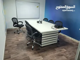  10 مكتب تجاري للابجار مع خدمات او دون.. بموقع اسراتيجي بخلدا