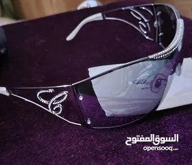  8 SCH586S 509X نظارة شوبارد شمسيه سوداء مزينه بدرع شوبارد اصلي ايطالي