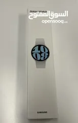  1 Samsung Watch6 Silver 44mm New ساعة سامسونج ووتش6 جديدة