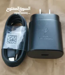  2 شاحن سامسونج تايب سي 25 وات أصلي مع سلك اصلي