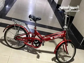  4 Original Rally Bycycle for 10 to 15 years old children like new. Used once for Aed 220. 00. FOLDABLE