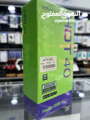  2 Infinix Hot 40 (256 GB / 8+8 GB RAM )  انفنكس هوت 40 جديد مسكر بالكرتونة  كفالة الوكيل سنة كاملة