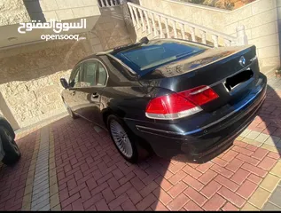  4 * BMW 730LI موديل 2008 لون اسود ، فرش لون بيج ، فل اضافات ، فتحة سقف، جنوط مغانيسيوم ، بلوتوث،