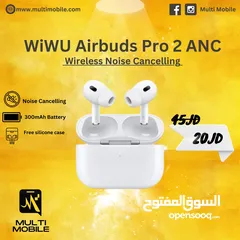  1 سماعة WIWU Airbuds Pro 2 (جديدة)
