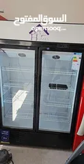  2 ثلاجه شبه جديدة باب عدد 2 مغلق توفير طاقه اضاءة ايد