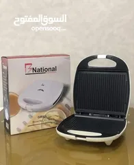  1 جريل كهربائي كبير ( الشواية محترفة ) من B National  تمتعي بأفضل السندويشات والأطباق الخفيفة