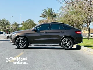  4 MERCEDES GLE43  COUPE FULL OPTION  GCC SPACE  MODEL 2016