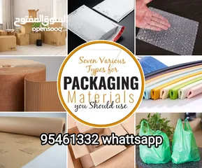  1 We have Packing Material Carton Boxes Bubble roll Cargo bags Tape Foam Sheet  for House Moving