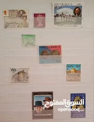  16 طوابع قديمة للبيع بنص ديناااار فقط