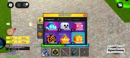  12 حساب روبلوكس ماب بلوكس فروت (Blox fruits)