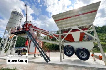  2 محطة خلط خرسانة متنقلة للبيع من المصنع مباشرة – جاهزة للتسليم من المخزون