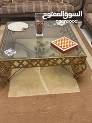  2 طاولة وسط زجاج سكريت